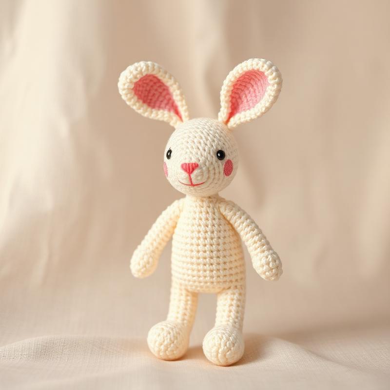 Coniglietto amigurumi color crema